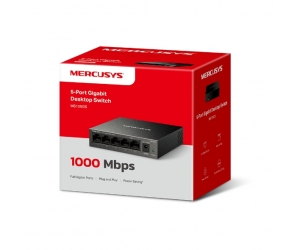 Switch Mercusys MS105GS 5 port Gigabit (1.0Gbps, Vỏ thép)