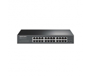 Switch MERCUSYS MS124GS 24 port Gigabit Chính hãng (1Gbps, Vỏ sắt)