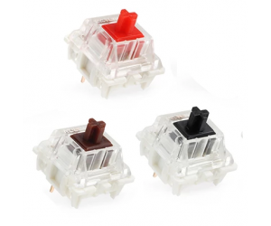 Switch phím cơ 50pcs - Black Switch (Tactile ko ồn, dùng thay thế hoặc mod phím cơ, Hộp 50c)