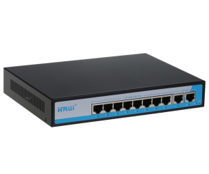 Switch PoE HRUI HR900/HR901-AF-82N Chính hãng (10/100M 8 port)