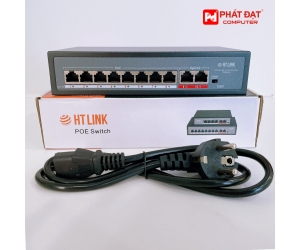 SWITCH POE HIỆU HTLINKHT-82FP-V2 10/100M 8P +2P 135W UPLINK