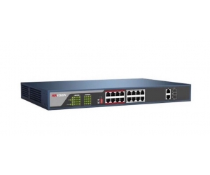 Switch PoE HIK DS-3E0318P-E/M(B)-16 CỔNG POE 16 Port 10/100M, 1 Port Uplink 1000Mbps RJ45, 1 Port 1000Mbps SFP