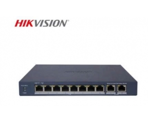 SWITCH POE HIK DS-3E1310P-EI/M 8 x 10/100Mbps PoE port, 2 × Gigabit RJ45 port,Vỏ kim loại tản nhiệt tốt