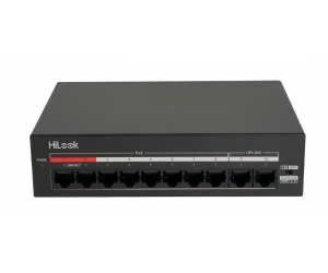 SWITCH POE Hilook DS-3E0110MP-60 8 x 10/100Mbps PoE port, 2 × 10/100Mbps RJ45 port, Vỏ kim loại tản nhiệt tốt 