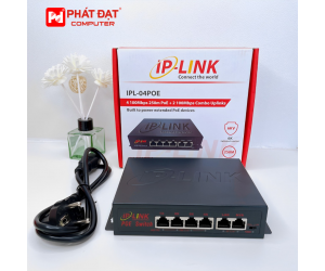 SWITCH POE IP-LINK IPL-SW04 - 4 CỔNG POE + 2 CỔNG UPLINK