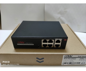 Switch POE ONV H1064PLS 4P + 2 CỔNG UPLINK  10/100 Base-TX (Dữ liệu / Nguồn, Có COCQ)