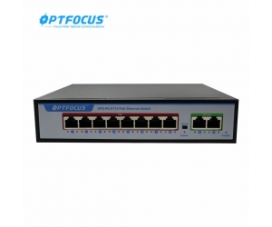 Switch POE OPTFOCUS OFS-PE-DT10P 8 CỔNG POE + 2 CỔNG UPLINK 10/100 