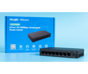 Switch Ruijie Reyee RG-ES08 8 port Chính hãng (100Mbps, Có adapter)