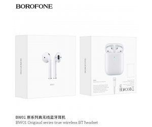 Tai nghe Bluetooth BOROFONE BW01 White airpods 2 Chính hãng