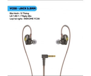 Tai Nghe Có Dây WEKOME YC08 ( Jack 3.5mm)