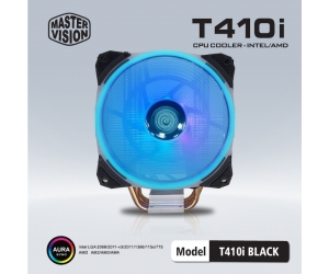 Tản nhiệt khí CPU 4 ống đồng VSP Cooler T410i ARGB 1 fan 12cm Black (115x/1200/1366/1700)
