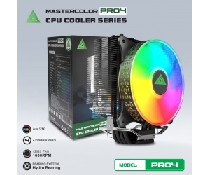 Tản nhiệt khí CPU 4 ống đồng VSP PRO4 LED ARGB 1 fan 12cm Black (775/115x/1700)