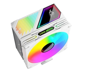 Tản nhiệt khí CPU COOLMOON GT600 White 1 fan 12cm LED (115x/1200/1700/AMD)