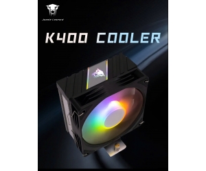 Tản nhiệt khí CPU LEOPARD K400 Black 1 fan 12cm LED (115x/1200/1700/AMD)