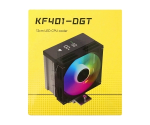 Tản nhiệt khí CPU LEOPARD KF401 Black 1 fan 12cm LED Auto (115x/1200/1700/AMD)