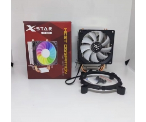 Tản nhiệt khí CPU Xstar HF1200 Black 1 fan 9cm LED (775/1150/1151/1155/1156/1200/AM4/ AM3+/ AM3/ AM2+/ AM2/ FM2/ FM2+/ FM1)