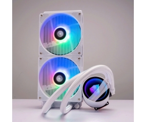 Tản Nhiệt Nước Leopard 240P TK1 ARGB White (Sync Main) (LGA115x/1200/1700/1366/2011/AM3/AM4/AM5)