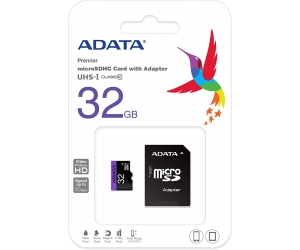 Thẻ nhớ MicroSD 32G ADATA Box Class10 U1 50MB/s Công ty (Kèm SD adapter)