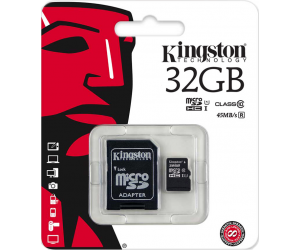 Thẻ nhớ MicroSD 32G KINGSTON Box Class10 80MB/s Công ty (Kèm SD adapter)