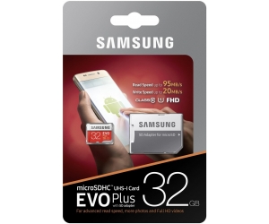 Thẻ nhớ MicroSD 32G SAMSUNG EVO Plus Box Class10 U1 95MB/s Công ty (Kèm SD adapter)