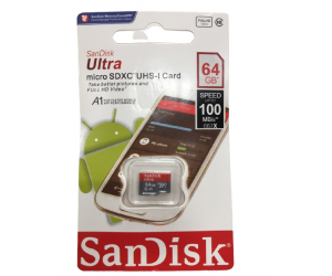 Thẻ nhớ MicroSD 64G SANDISK ULTRA Box Class10 U1 100MB/s Công ty