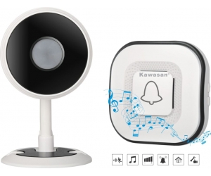Thiết Bị Báo Khách - Báo Động không dây KAWASAN I287D FV (32 kiểu chuông, dùng pin AAA-Nguồn 5A-Sạc Micro USB) 