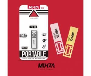 USB 2.0 128G MIXZA Retro PD-04 Chính hãng