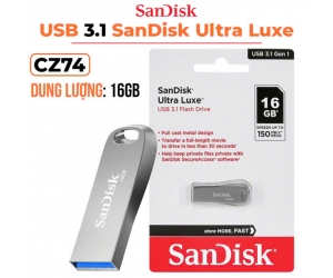 USB 3.0 16G SANDISK ULTRA LUXE CZ74 Công ty (USB 3.1 GEN 1)