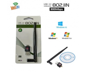 USB thu Wifi 802.11 (có Anten dài,  300mbps, Windows)