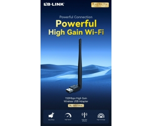 USB thu Wifi LB-LINK WN155A Chính hãng (Có anten, 150Mbps, Windows)