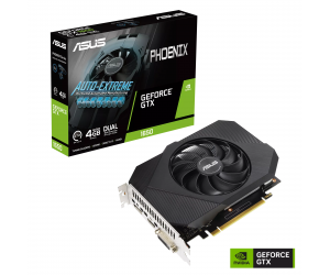 VGA ASUS PHOENIX GTX 1650 4GB GDDR6 V2 Chính hãng (PH-GTX1650-4GD6-P-V2, DP, HDMI, DVI 24+1, 4GB, DDR6, 128bit, 1 Fan, 300W, 6pin)