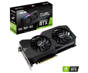 VGA ASUS Dual RTX 3060 Ti V2 OC 8GB GDDR6 (DUAL-RTX3060TI-O8G-V2, 3xDP, 2xHDMI, 8GB, GDDR6, 256bit, 2 fan, 750W, 8pin) 
