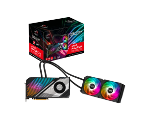 VGA ASUS ROG STRIX LC RX 6800XT GAMING Chính hãng (ROG-STRIX-LC-RX6800XT-O16G-GAMING, 2xDP, HDMI, USB-C, 16GB, GDDR6, 256bit, 750W, 2x8pin, 1Fan, kèm Tản nước)
