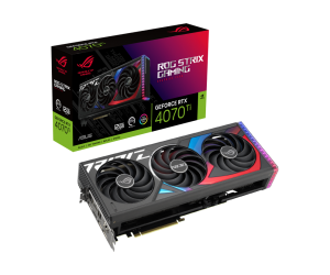 VGA ASUS ROG STRIX RTX 4070 Ti 12GB GDDR6X Chính hãng (ROG-STRIX-RTX4070TI-12G-GAMING, 3xDP, 2xHDMI, 12GB, GDDR6X, 192bit, 750W, 16pin, 3Fan)