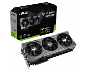 VGA ASUS TUF GAMING RTX 4080 16GB GDDR6X Chính hãng (TUF-RTX4080-16G-GAMING, 3xDP, 2xHDMI, 16GB, GDDR6X, 256bit, 750W, 16pin, 3Fan)