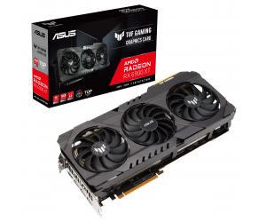 VGA ASUS TUF GAMING RX 6900 XT TOP 16GB GDDR6 Chính hãng (TUF-RX6900XT-T16G-GAMING, 3xDP, HDMI, 16GB, GDDR6, 256bit, 850W, 2x8pin, 3Fan)