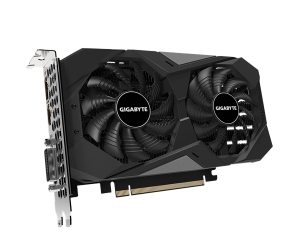 VGA GIGABYTE GTX 1650 WINDFORCE OC 4G Chính hãng (GV-N1656WF2OC-4GD, DP, HDMI,DVI, 4GB, DDR6, 128bit, 2 Fan, 300W, 6pin)