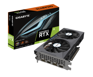 VGA GIGABYTE RTX 3060 EAGLE OC 12G Chính hãng (GV-N3060EAGLE OC-12GD, 2xDP, 2xHDMI, 12GB, DDR6, 192bit, 2 Fan)