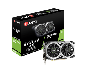 VGA MSI GTX 1650 VENTUS XS OCV1 Chính hãng (DP, HDMI, DVI 24+1, 4GB, DDR6, 128bit, 300W, 2 Fan)