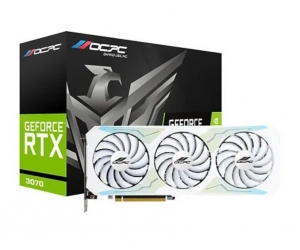 VGA OCPC RTX 3070 8GB GDDR6 XE White Chính hãng (OCVN3070G8XE, 8GB,GDDR6, HDMIx1, DPx3, 256bit, 3 Fan, 650W)